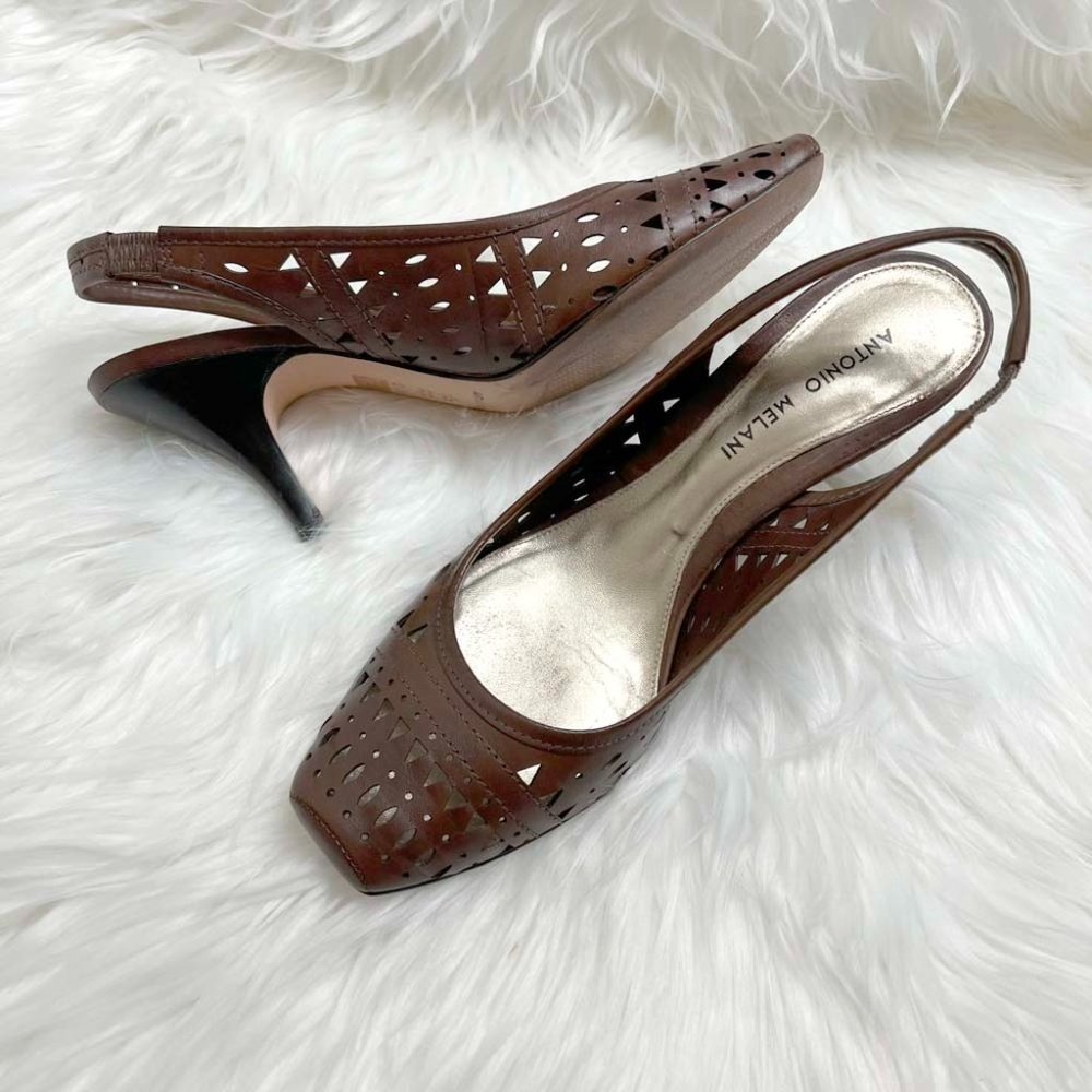 Antonio Melani Brown Slingback Shoes Women Size 8.5 M